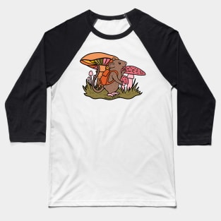 Rat With Backpack Baseball T-Shirt